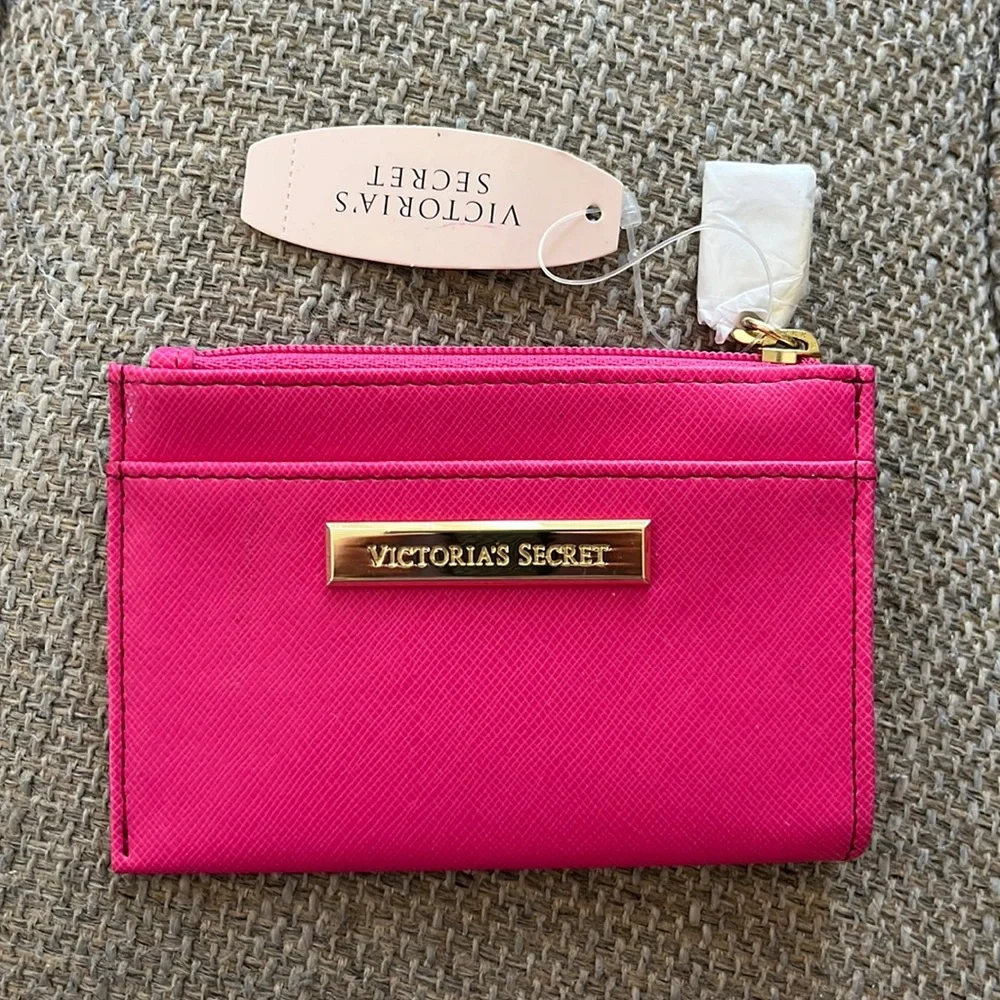NWT - Victoria's Secret Keychain Coin Pouch & Card Holder in Hot Pink